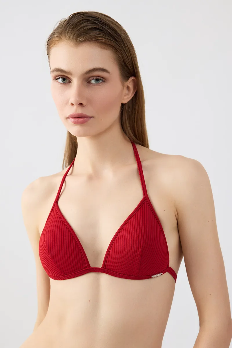 Minerva Γυναικείο μαγιό bikini top ριπ τριγωνάκι push up δετό "Bedouin"-9188B-289