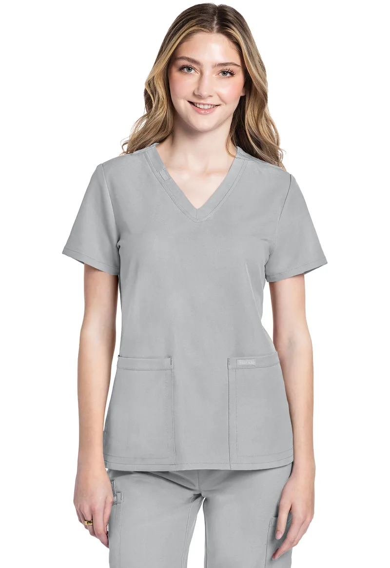 Γυναικεία Μπλούζα Cherokee Workwear Originals Ultra | V-Neck | 2 Τσέπες | Grey