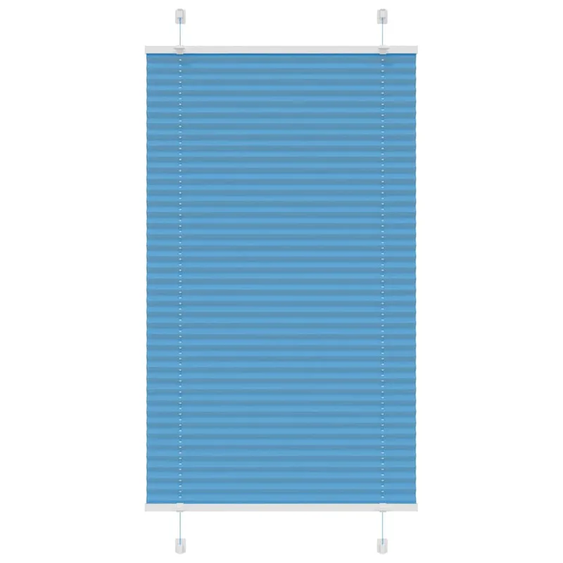 vidaXL Πλισέ Στόρι Μπλε 75x150 εκ. Πλάτος Υφάσματος 74,4 εκ. Πολυεστέρας