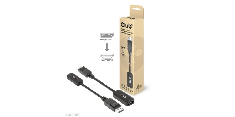Club3D Adapter DisplayPort 1.4 > HDMI HDR 8K60Hz aktiv retail