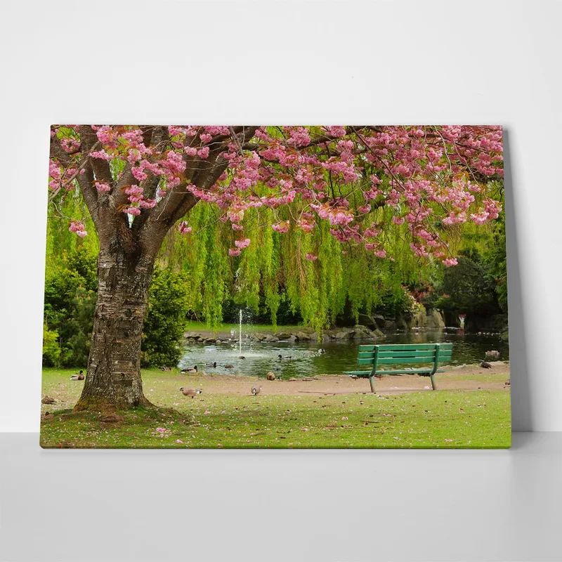 Πινακας σε καμβά BENCH POND