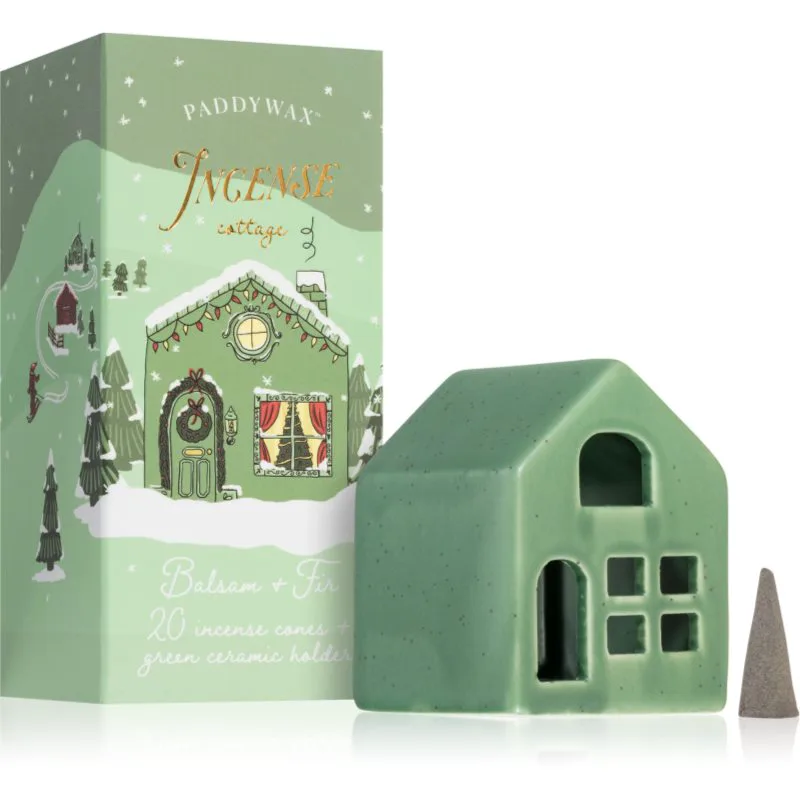 Paddywax Ceramic Village Balsam & Fir σετ δώρου