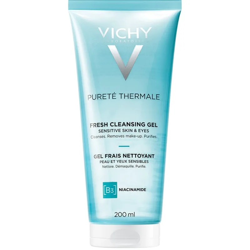 Vichy Purete Thermale Fresh Cleansing Gel Καθαρισμού & Ντεμακιγιάζ Προσώπου - Ματιών, Κατάλληλο για Ευαίσθητες Επιδερμίδες 200ml