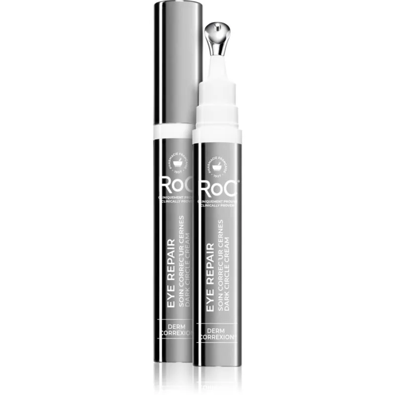 RoC Derm Correxion Eye Repair λαμπρυντική κρέμα ματιών για την αντιμετώπιση των μαύρων κύκλων 15 ml