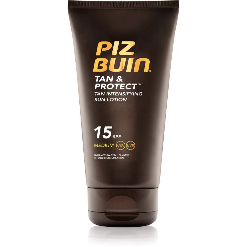 Piz Buin Tan & Protect προστατευτική λοσιόν για την επιτάχυνση του μαυρίσματος SPF 15 150 ml