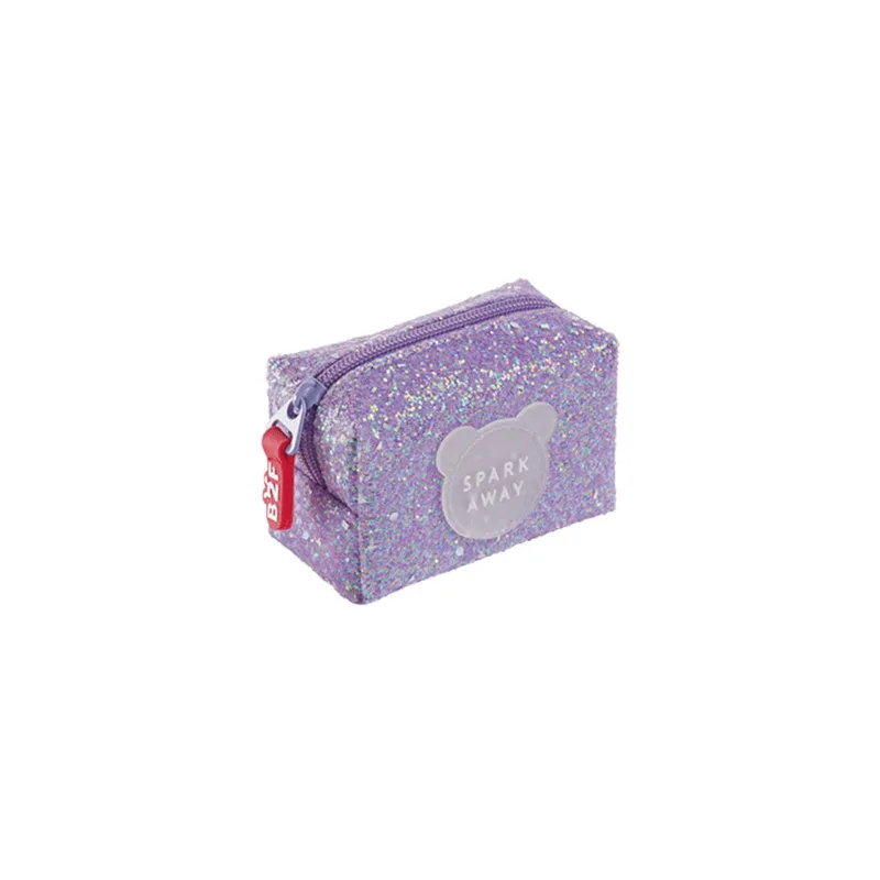 Παιδικό Πορτοφόλι για Κέρματα Miquelrius Back2Fun Shiny Glitter Μωβ