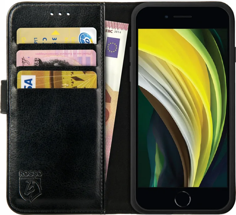 Κόκκινο Element PU Θήκη Πορτοφόλι Apple iPhone SE 2022 / 2020 / 8 / 7 - Black (8719246235016)