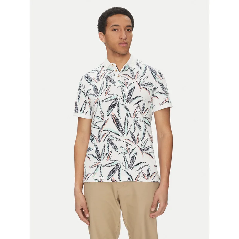 Tom Tailor Polo 1045706 Λευκό Regular Fit