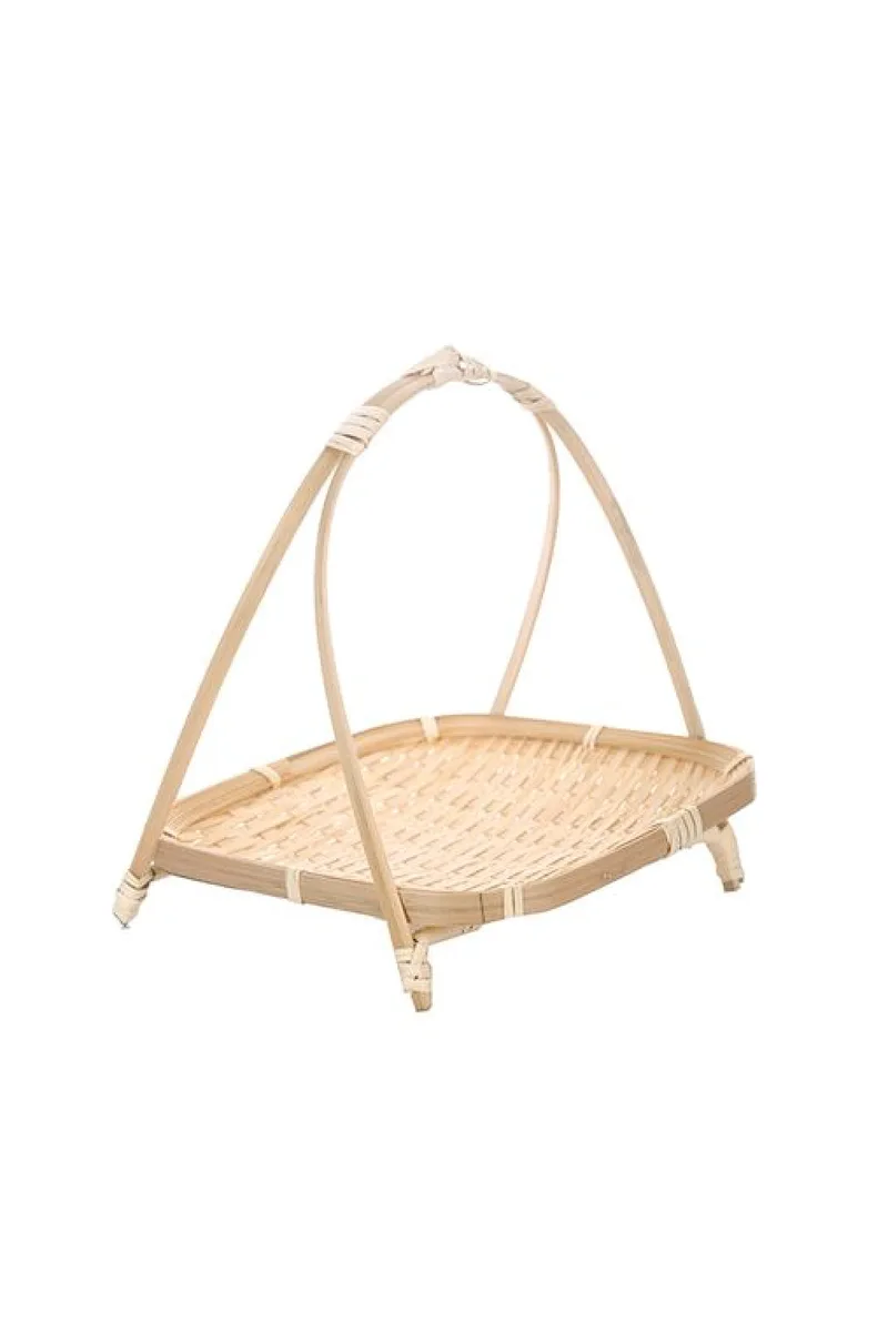 Βάση Σερβιρίσματος Από Bamboo 19x19x23cm Μονόχρωμο Kaeming