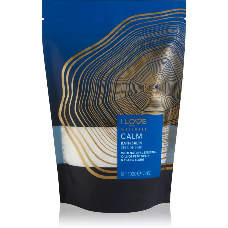 I Love Wellness Calm αλάτι λουτρού για χαλάρωση 500 γρ