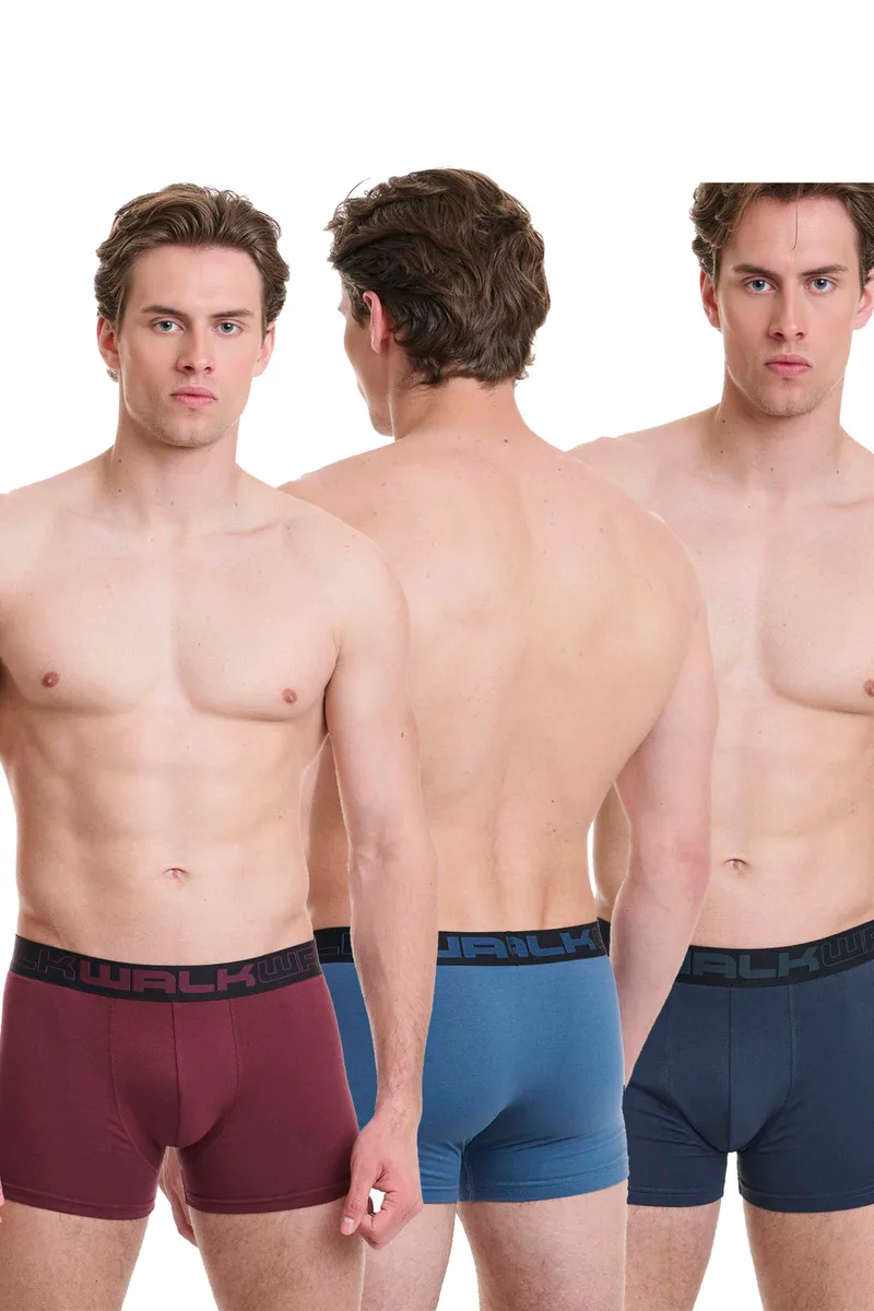 Walk ανδρικά μποξεράκια Stretch Cotton (Συσκ. 3τμχ.) -W1753-5-030727