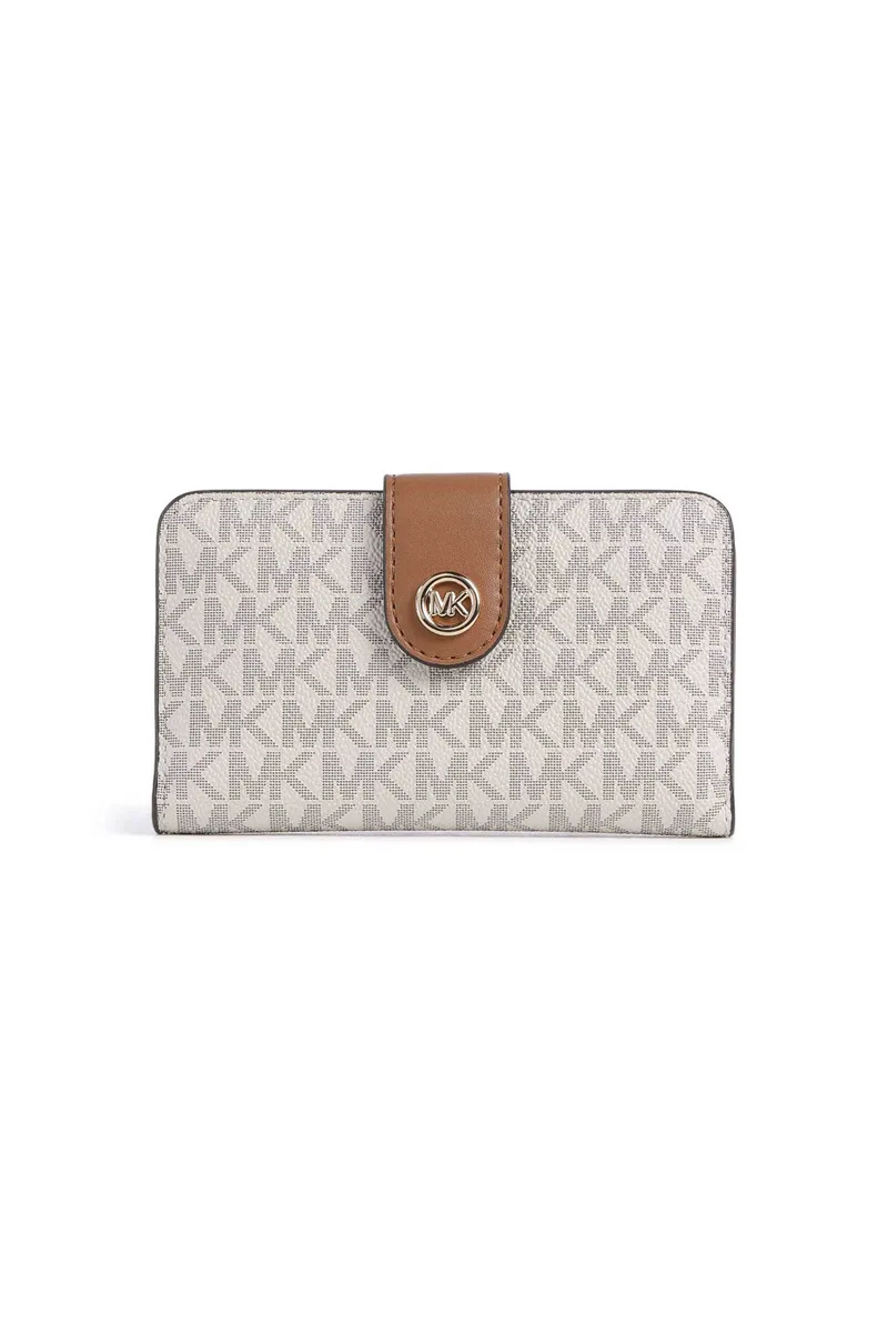 Michael Kors γυναικείο πορτοφόλι "MK Pop Charm Medium" - 32S6G17F8B Εκρού