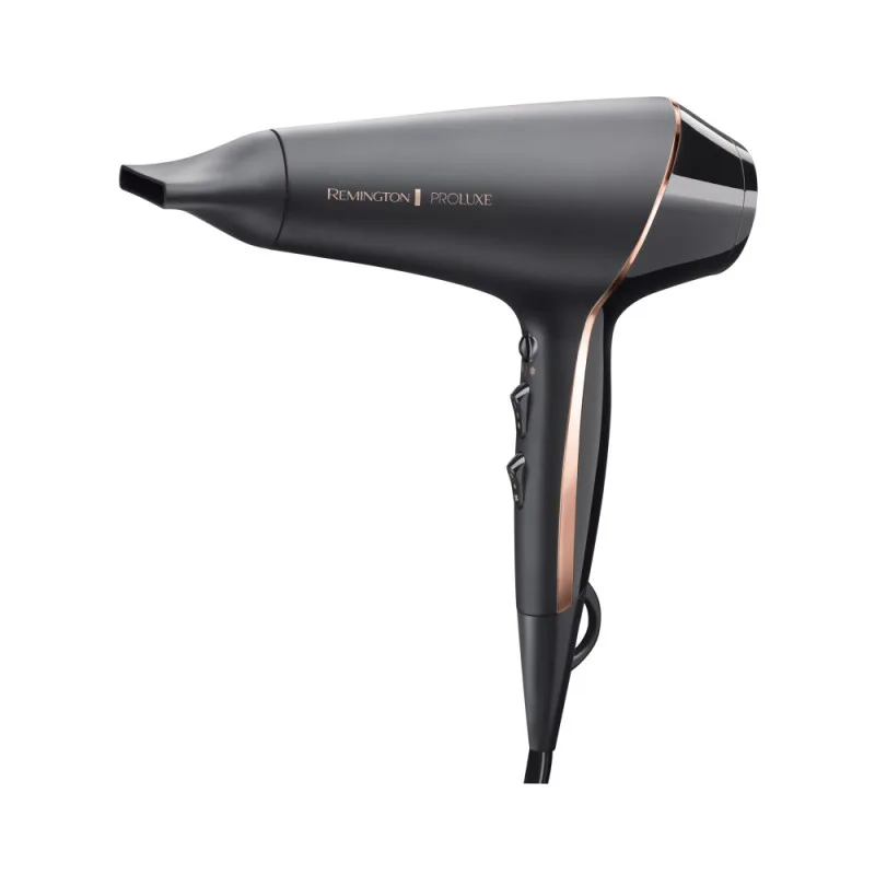 Πιστολάκι μαλλιών Remington AC9140B OPTIheat Proluxe Midnight Edition, 2400 W, 2 ταχύτητες, Ψηφιακή οθόνη, Συγκεντρωτής, Μαύρο