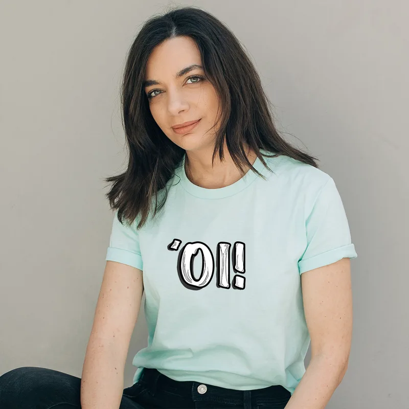 Όι - Organic Vegan T-Shirt Unisex - Μέντα - XL
