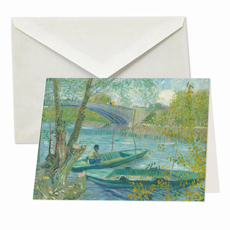 Ευχετήρια κάρτα με φάκελο Bekking & Blitz - Fishing in Spring, Vincent van Gogh
