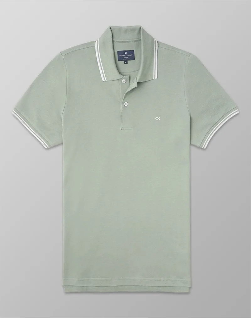 OXFORD COMPANY POLO KM 100% ΒΑΜΒΑΚΙ ΜΠΛΟΥΖΑ P514-PZ00.04-04 Green