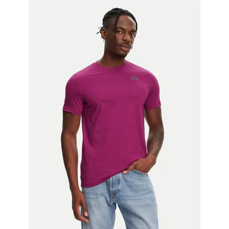 Robe di Kappa T-Shirt Luc 611187W Μωβ Regular Fit