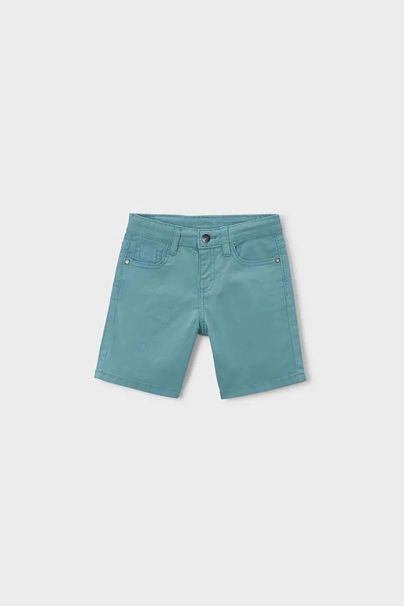 Mayoral παιδική βερμούδα denim μονόχρωμη - 204-S26 Πράσινο Φυστικί