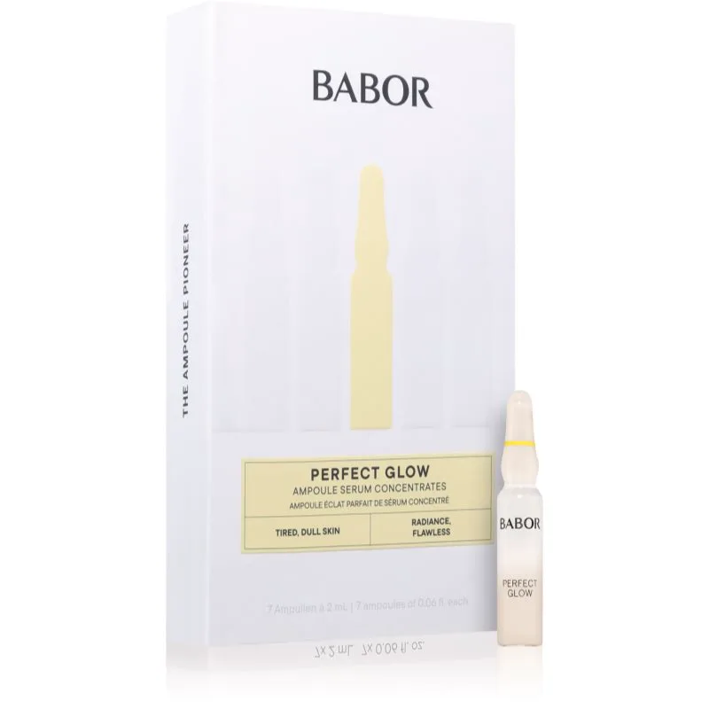 BABOR Ampoule Concentrates Perfect Glow συμπυκνωμένος ορός για λαμπρότητα και ενυδάτωση 7x2 ml