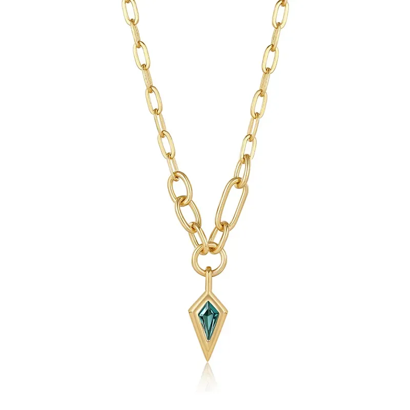 Kολιέ Ania Haie 925 Sparkle Drop Pendant Chunky Chain N041-02G-G N041-02G-G Ασήμι