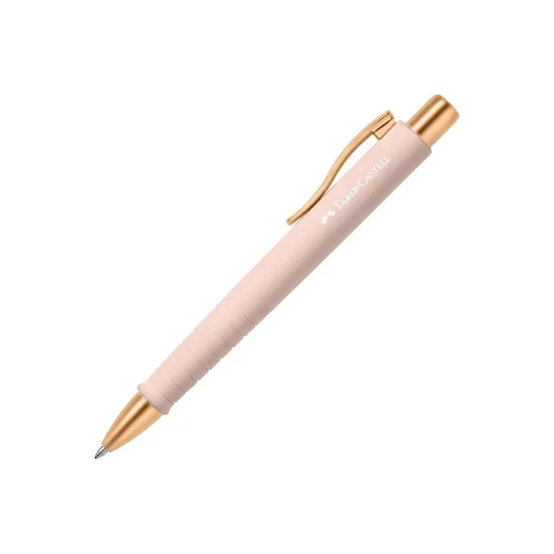 Faber-Castell Στυλό Ballpoint με Μπλε Μελάνι Poly Urban XB Ροζ-Χρυσό