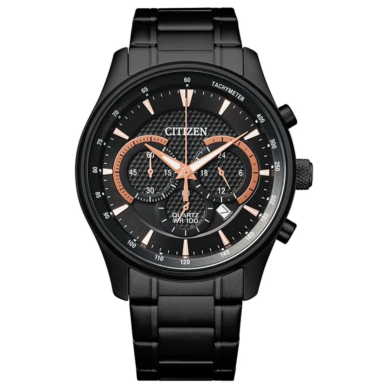 Citizen Chronograph Black Stainless Steel Bracelet AN8195-58E