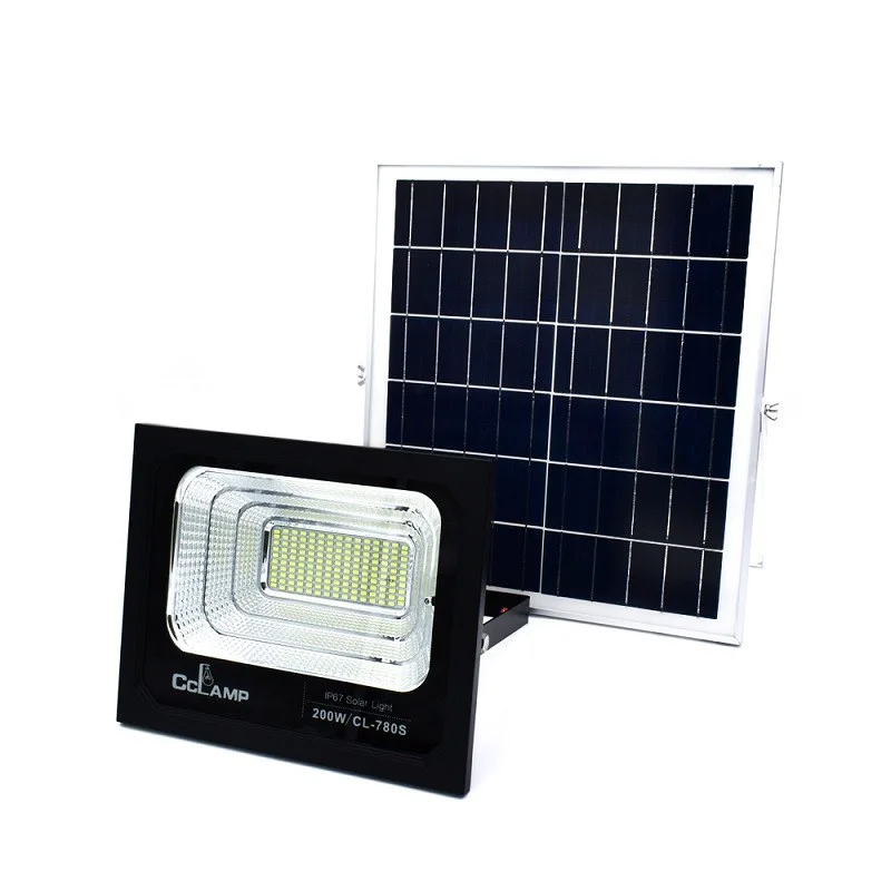 Ηλιακός Προβολέας 150LED Αλουμινίου 200W IP67 CcLamp CL-780s – Μαύρο