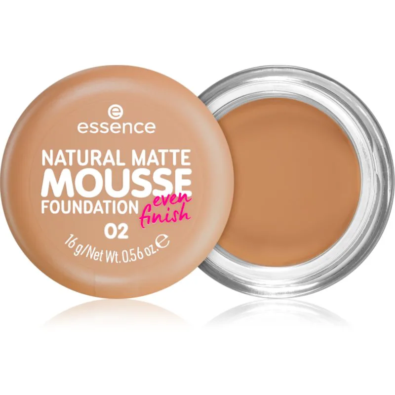 essence NATURAL MATTE MOUSSE αφρώδες μεικ απ απόχρωση 02 16 γρ