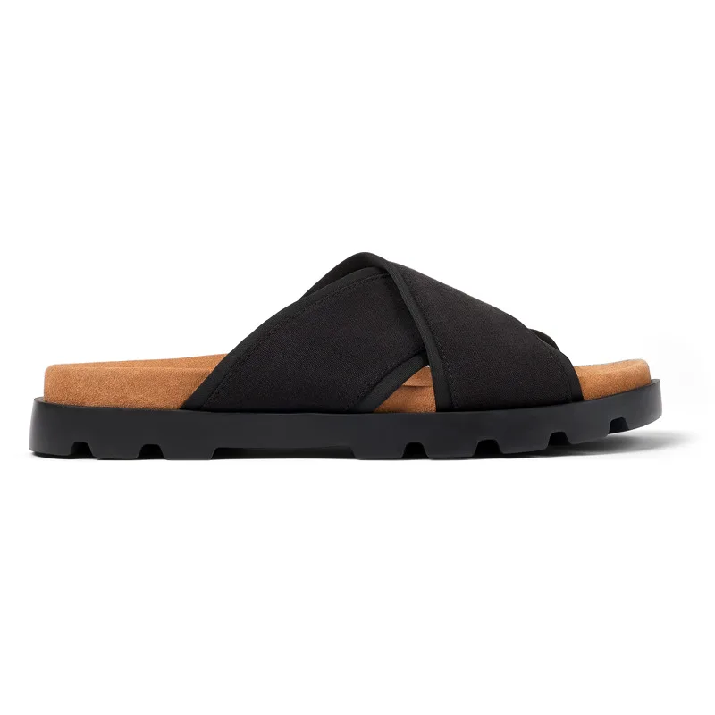 CAMPER Brutus Sandal - Πέδιλα Για Ανδρικα - Μαύρο, Μέγεθος 40, Cotton fabric