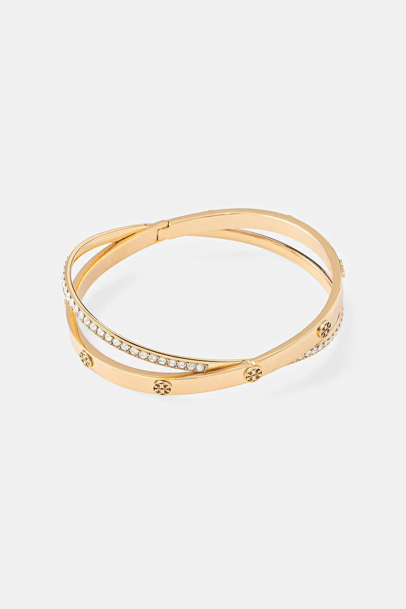 Tory Burch βραχιόλι γυναικείο επιχρυσωμένο κρύσταλλο Icon