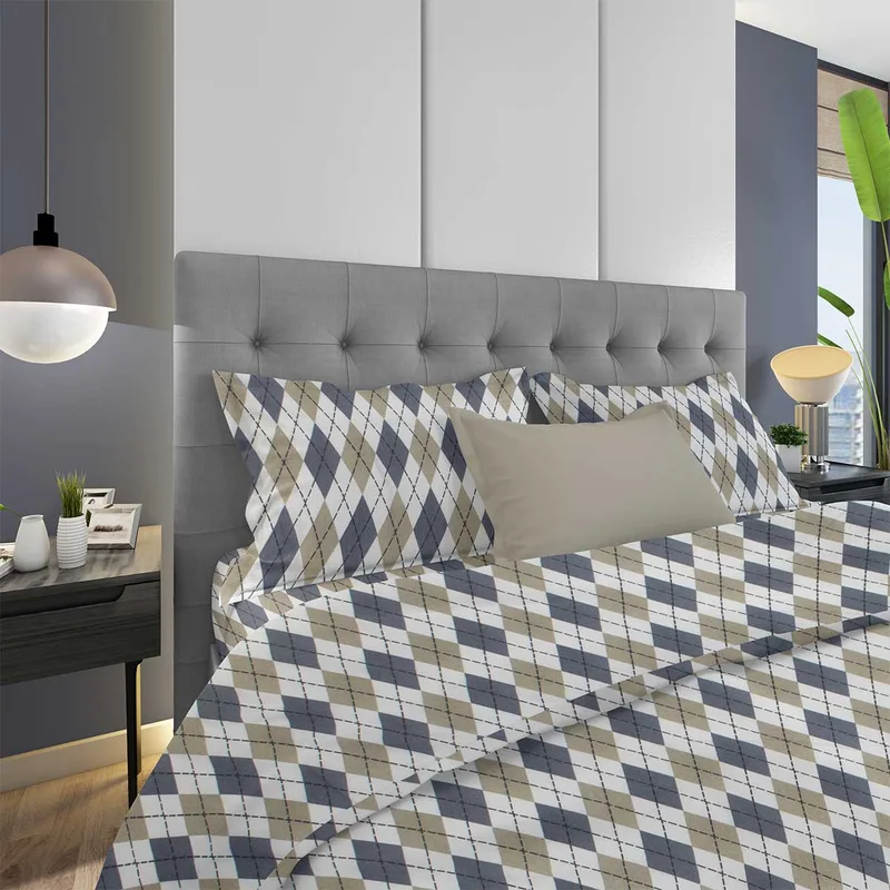 Φανελένια Παπλωματοθήκη Υπέρδιπλη (220x240) Dimcol Diamond 327
