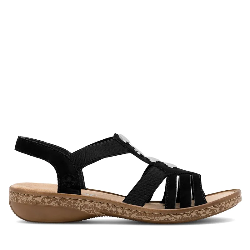 Σανδάλια Rieker 62831-00 Μαύρο