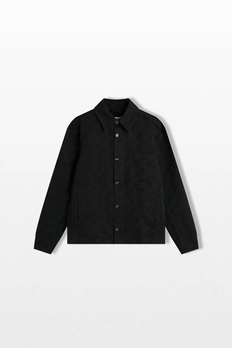 CASABLANCA Ανδρικό Μαύρο Denim Monogram Overshirt