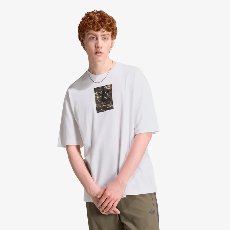 T-shirt adidas Camo Tee Tongue Label White XL