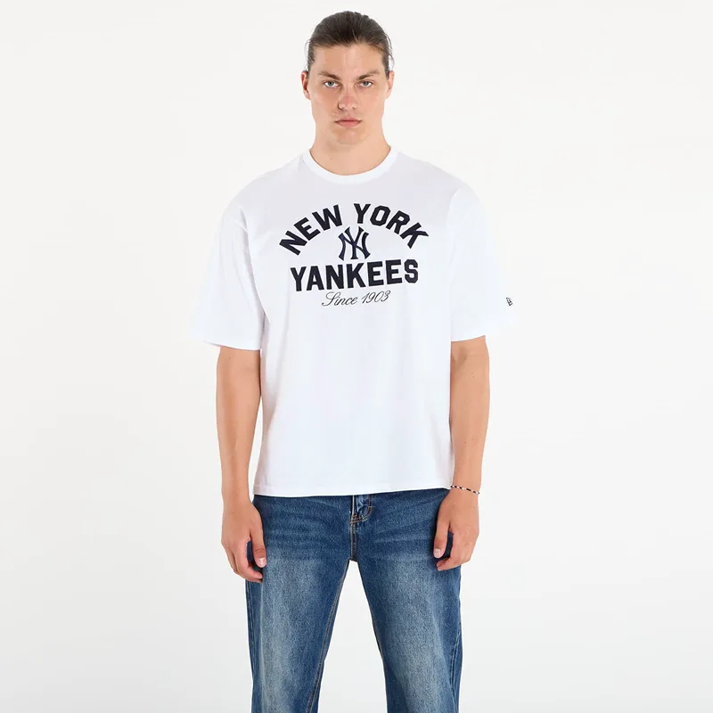 T-shirt New Era MLB Heritage New York Yankees UNISEX White L