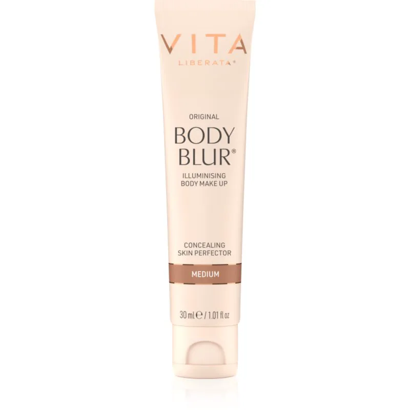 Vita Liberata Body Blur Body Makeup Φωτεινό μακιγιάζ για πρόσωπο και σώμα μικρή συσκευασία απόχρωση Medium 30 ml