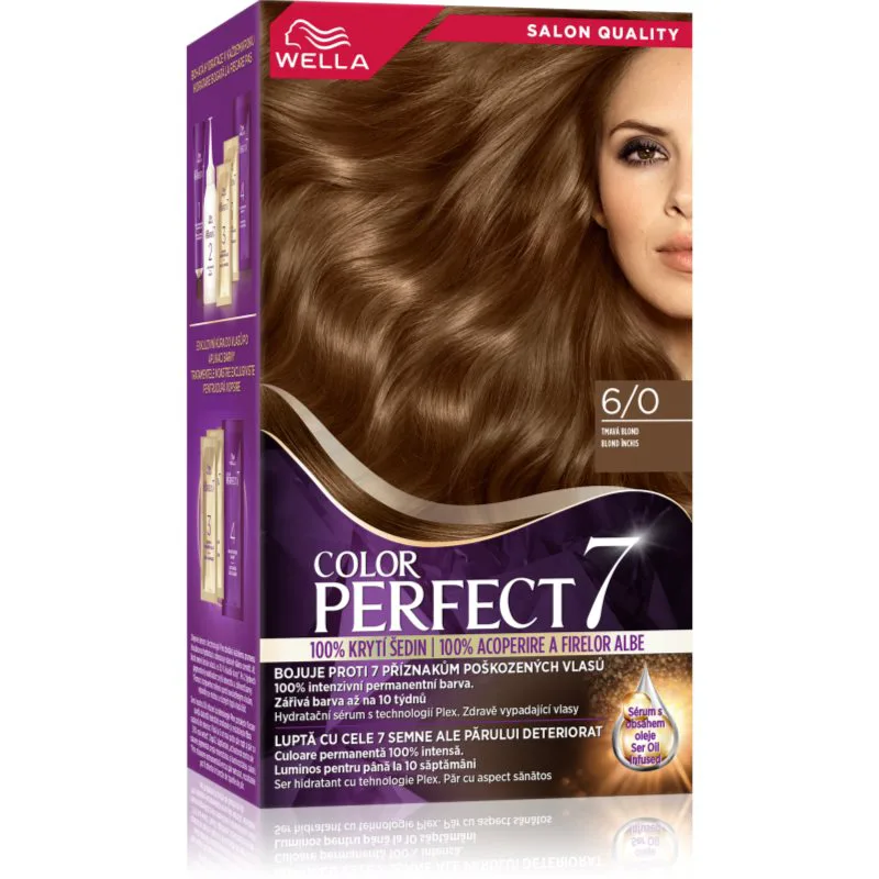 Wella Color Perfect βαφή μαλλιών απόχρωση 6/0 Dark Blonde 1 τμχ