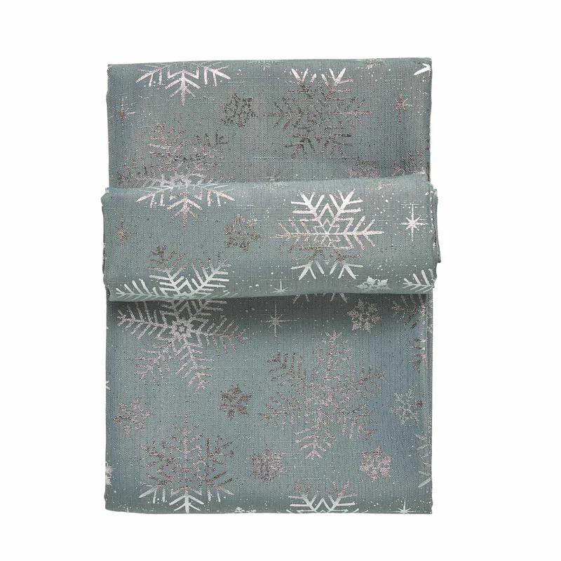 Χριστουγεννιάτικο Τραπεζομάντηλο Polyester 140x220εκ. Christmas 0714 Ασημί-Γκρι Das Home (Ύφασμα: Polyester, Χρώμα: Γκρι) - Das Home - 426414150714