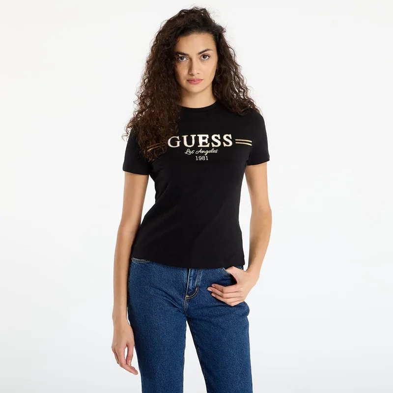 T-shirt GUESS Bibia Ss T-Shirt Black XS