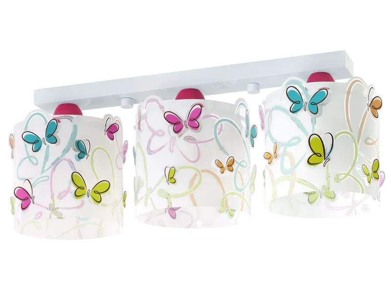 Παιδικό Φωτιστικό Οροφής Τρίφωτο Ango Butterfly 62143