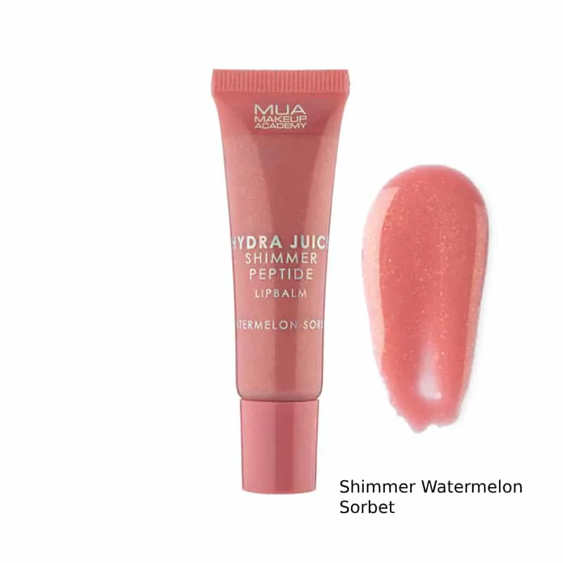 MUA Hydra Juice Peptide Lip Balm Shimmer Watermelon Sorbet