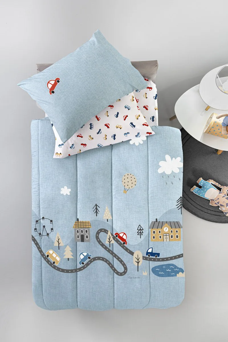 Παιδικό Κουβερλί Μονό Guy Laroche Roadtrip Sky 160x230