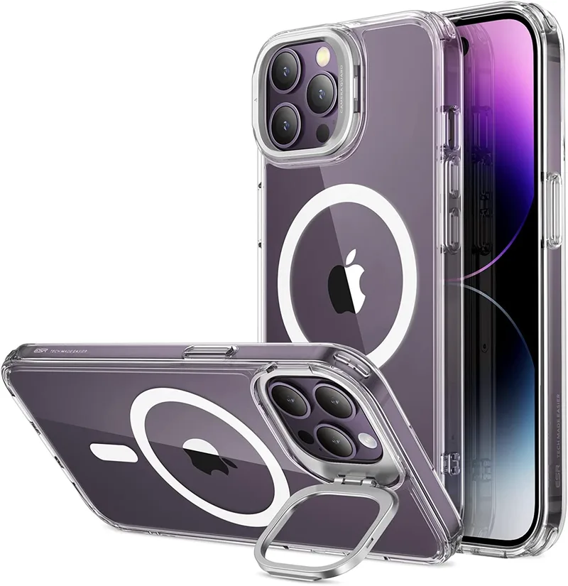 ESR Classic Kickstand Hybrid HaloLock - Διάφανη Ανθεκτική MagSafe Θήκη Apple iPhone 14 Pro Max - Clear (4894240161555)
