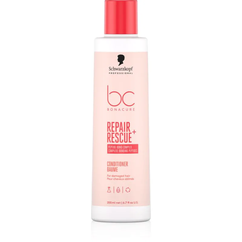 Schwarzkopf Professional BC Bonacure Repair Rescue+ εντατικό κοντίσιονερ για κατεστραμμένα μαλλιά 200 ml