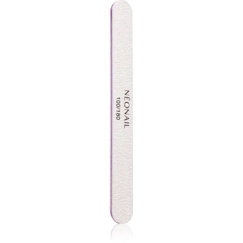 NEONAIL Nail File Straight λίμα για τα νύχια 100/180 1 τμχ