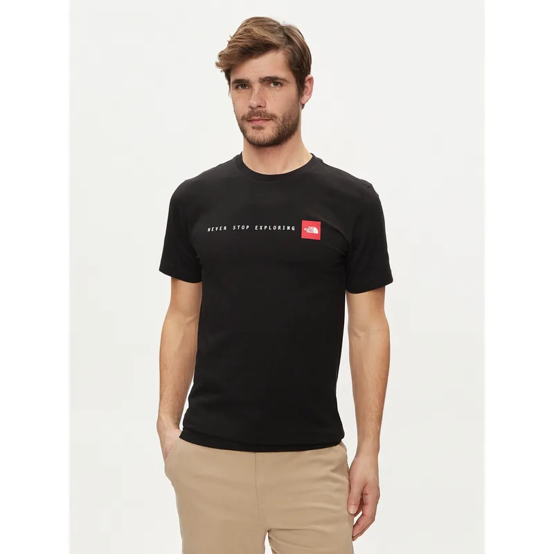 The North Face T-Shirt Never Stop NF0A87NS Μαύρο Regular Fit