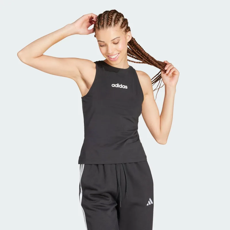 adidas Sportswear Essentials Linear Slim Cotton Γυναικείο Αμάνικο T-Shirt (9000216880_22872)