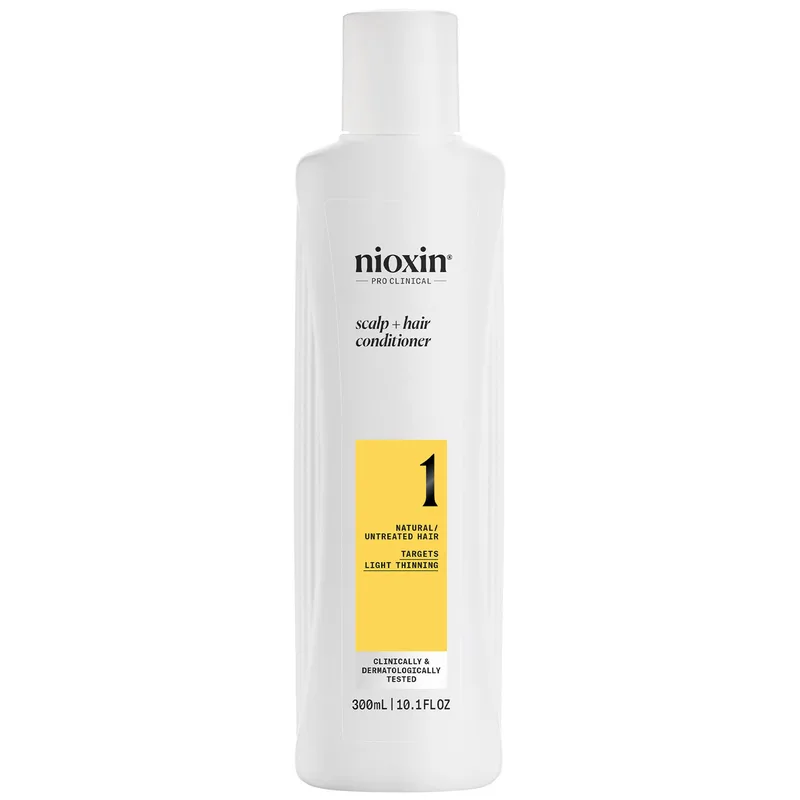 Nioxin Scalp & Hair Conditioner System 1 Μαλακτική Κρέμα για Φυσικά Μαλλιά με Ελαφριά Αραίωση 300ml