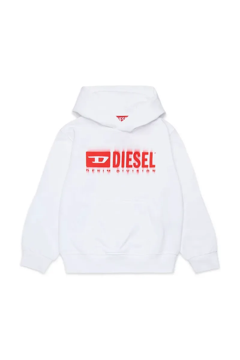 Παιδική βαμβακερή μπλούζα Diesel SGINNHOODL5 OVER SWEAT-SHIRT