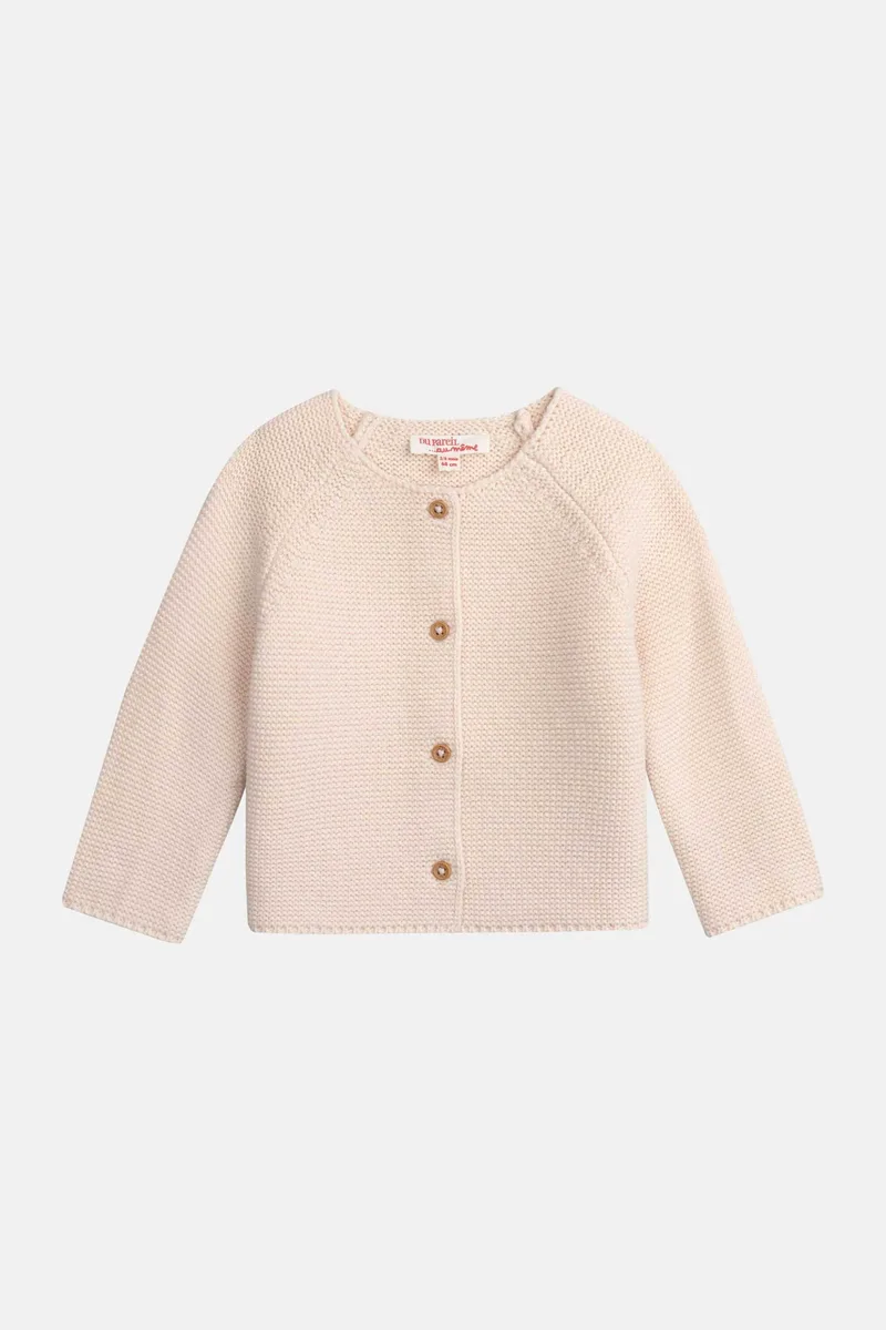 DPAM βρεφική πλεκτή ζακέτα για κορίτσια "Knit Ροζ" - 370400 Ροζ